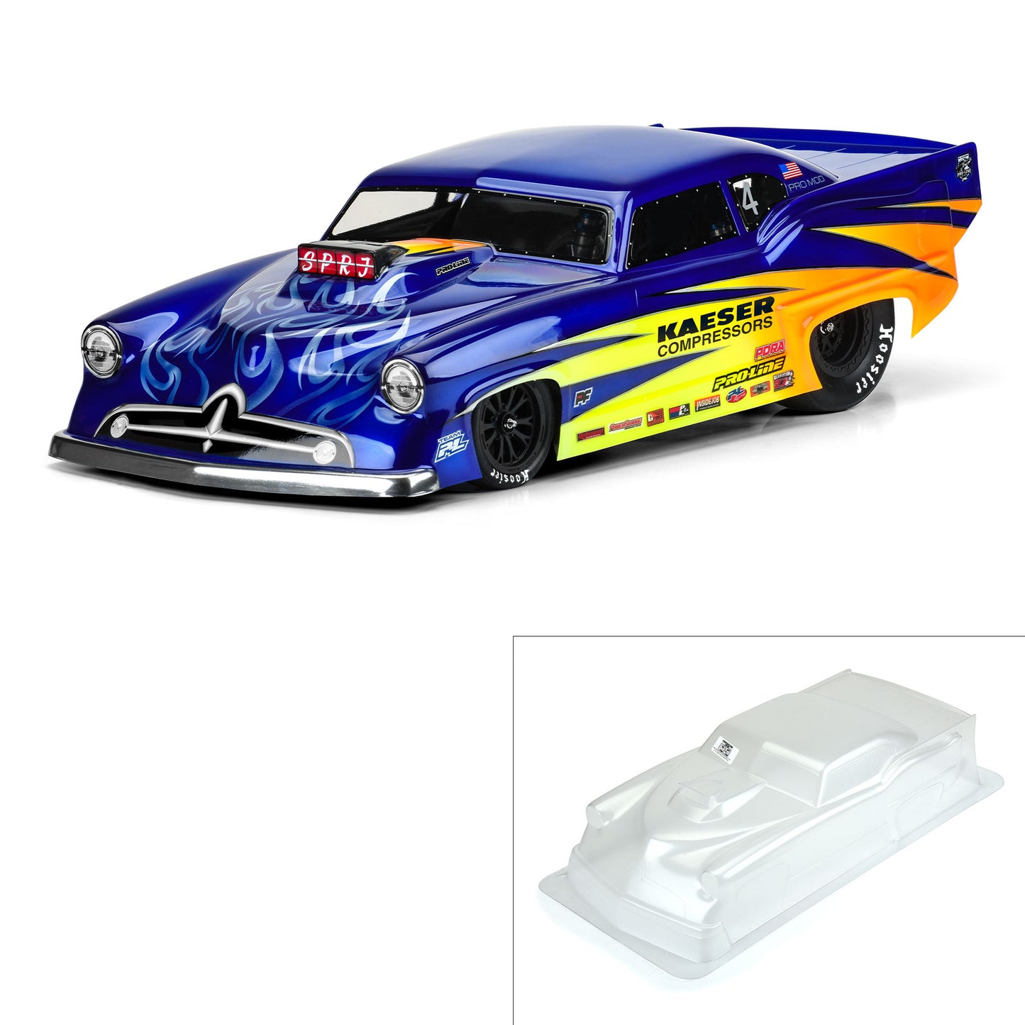 Pro-Line 1:10 Super J Pro-Mod Clear Body: Drag Car PRO3523-00
