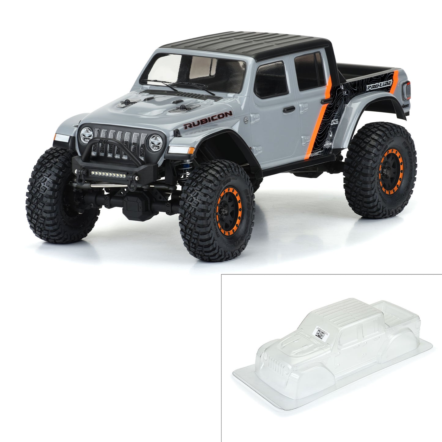 Pro-Line 1:10 2020 Jeep Gladiator Clear Body 12.3" (313mm) Wheelbase PRO3535-00