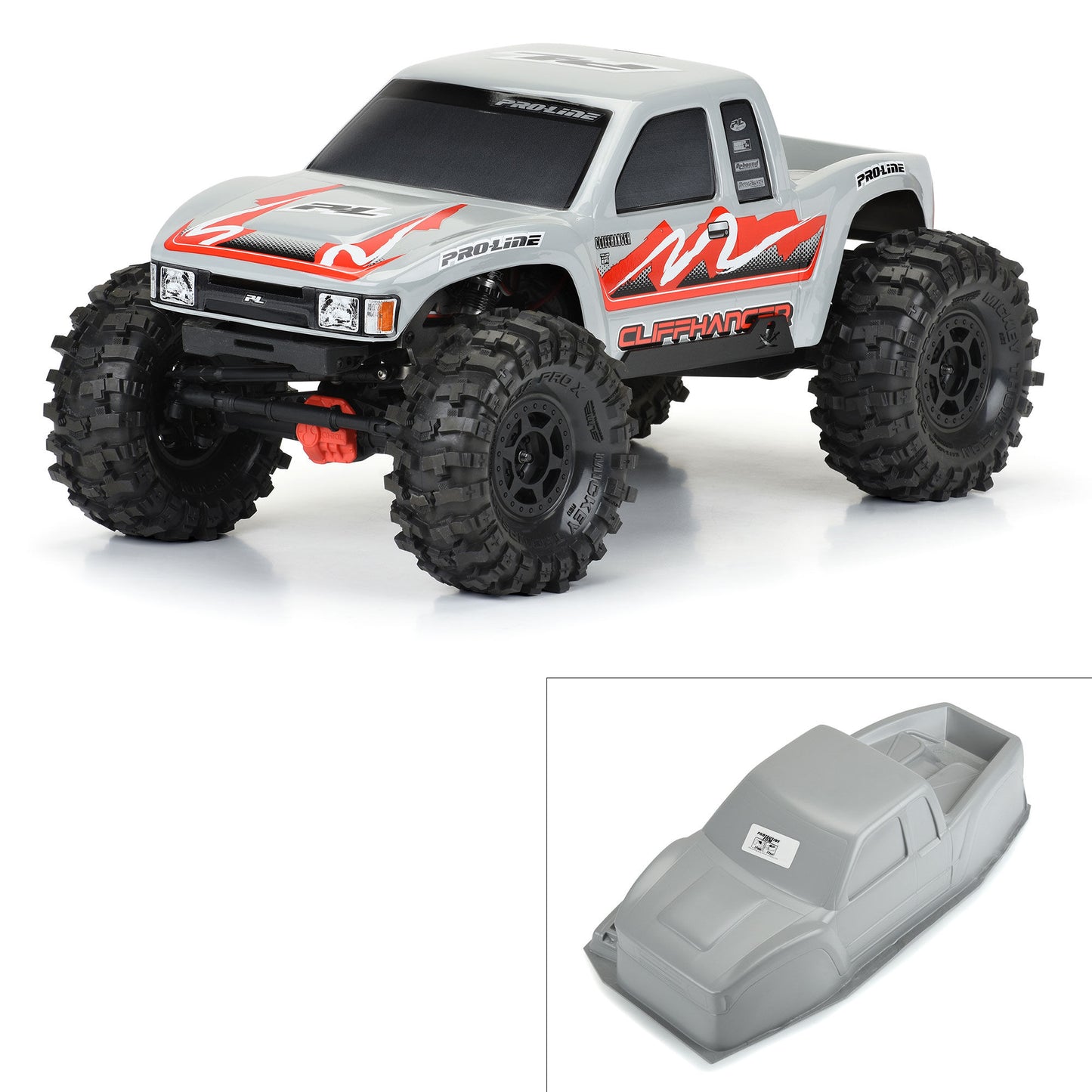 Pro-Line 1:10 Cliffhanger HP Stone Gray Body 12.3" (313mm) Wheelbase PRO3566-14