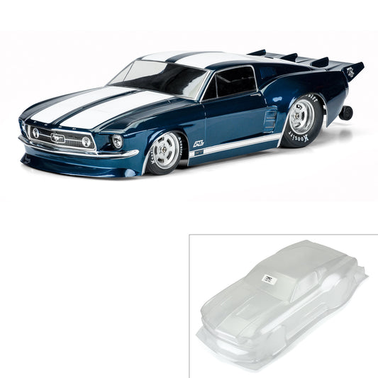 Pro-Line 1:10 1967 Ford Mustang Clear Body: Drag Car PRO3573-00