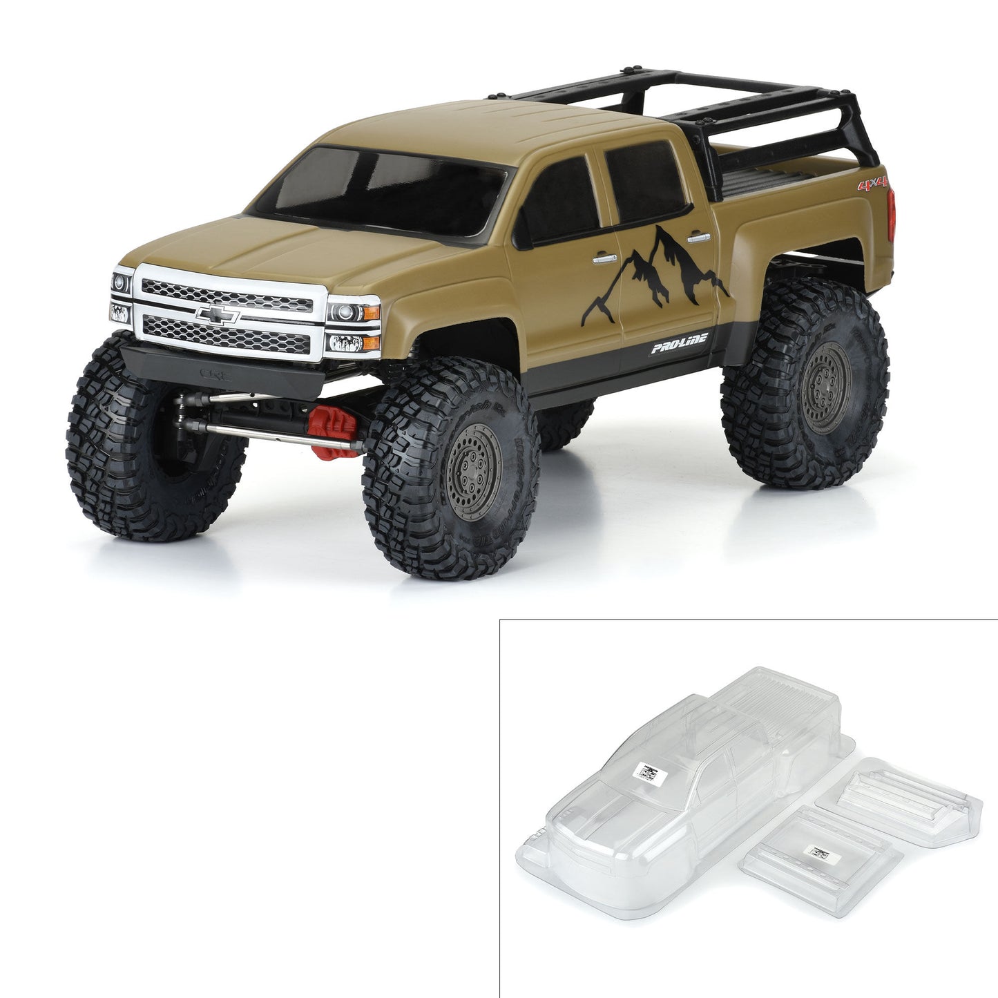Pro-Line 1:10 2015 Chevrolet Silverado Clear Body 13.9" WB PRO3585-00