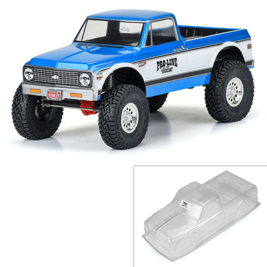 Pro-Line 1:10 1972 Chevy K-10 Clear Body 12.3" Wheelbase Crawlers PRO3604-00
