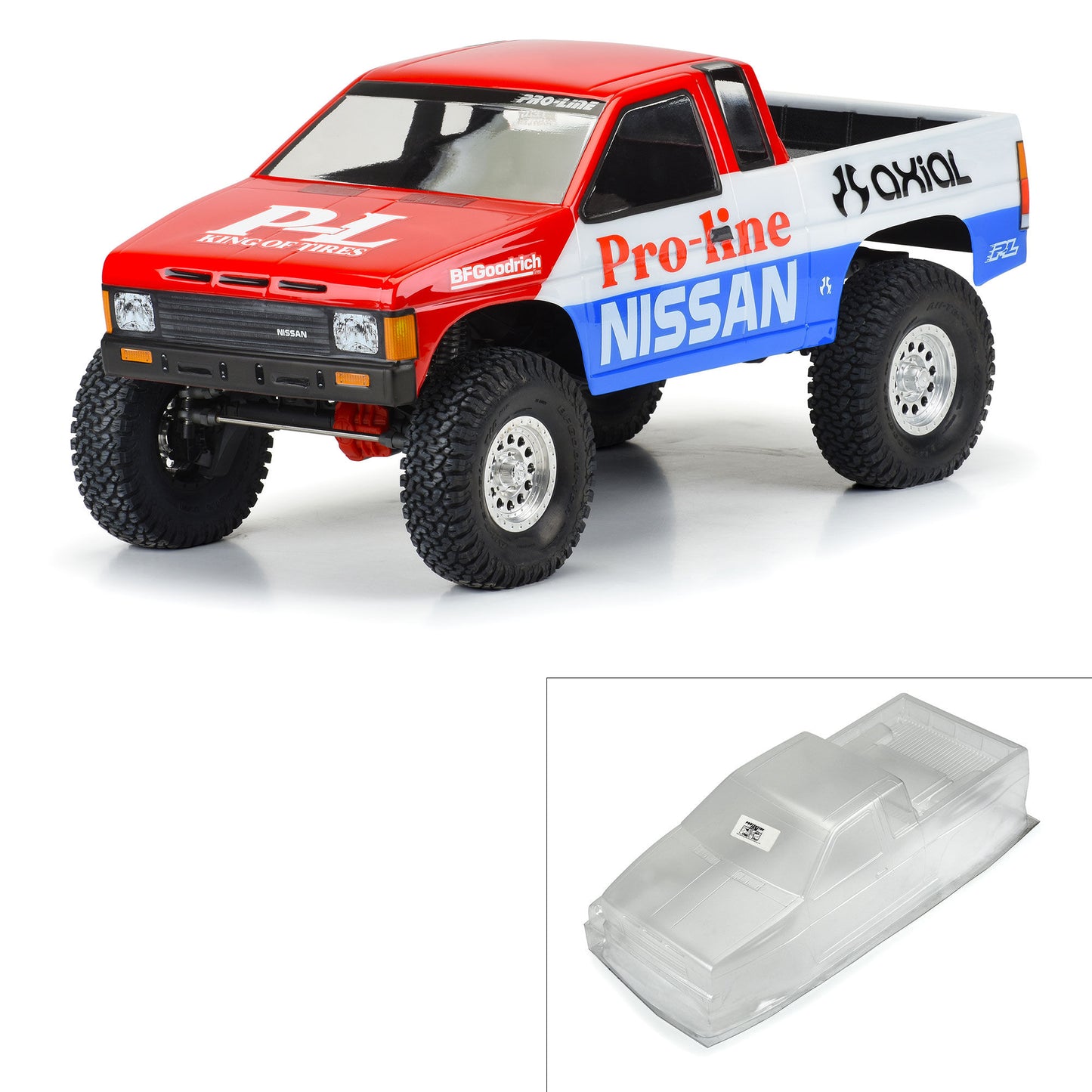 Pro-Line 1:10 1987 Nissan Hardbody D21 Clear Body 12.3" (313mm) WB Cr PRO3608-00