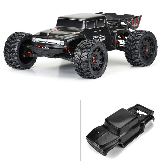 Pro-Line Racing Pre-Cut Ford F100 Bash Armor Black Body: Kraton 8S 1:5 PRO361118