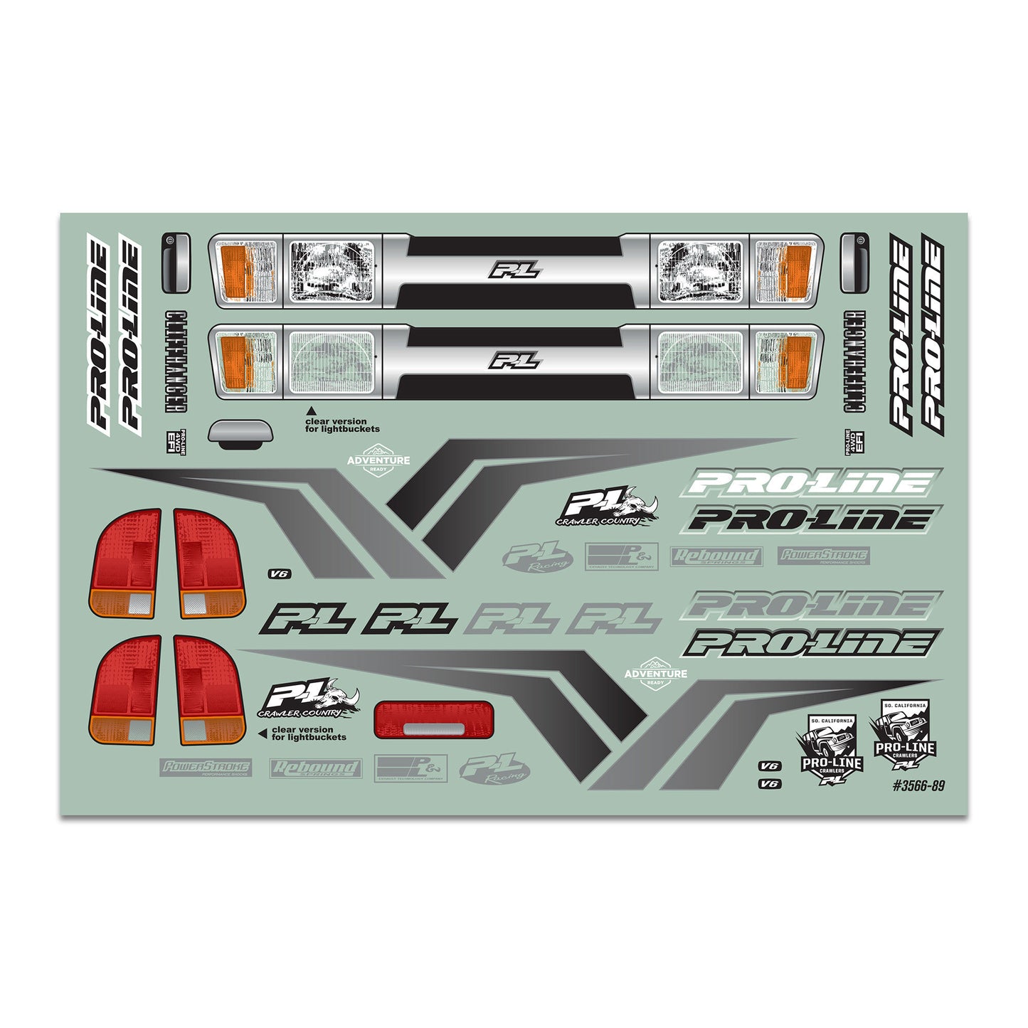 Pro-Line Racing Cliffhanger HP Cab-Only Clear Body 12.3" WB Cra 1:10 PRO3615-00