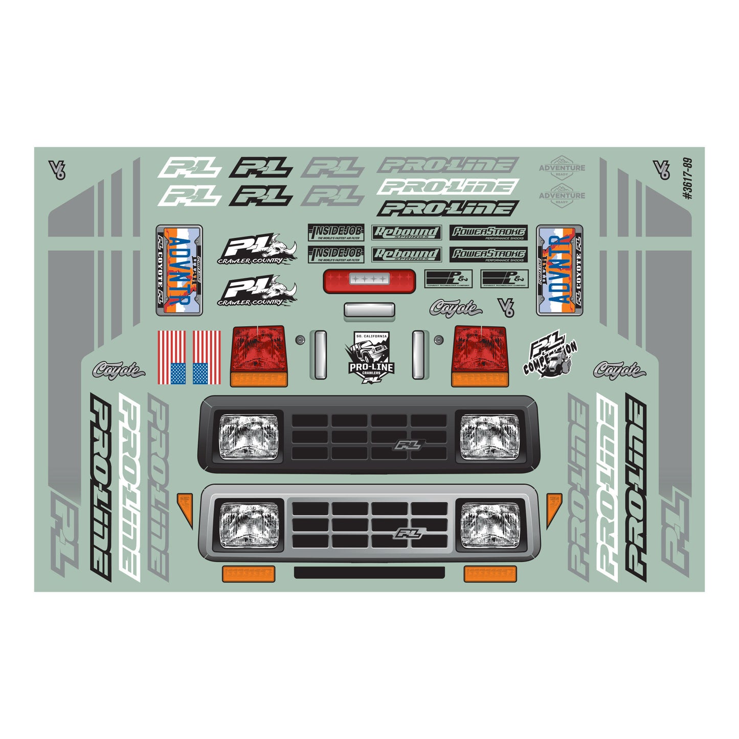 Pro-Line Racing Coyote HP Clear Body 12.3" Wheelbase Crawlers 1:10 PRO3617-00