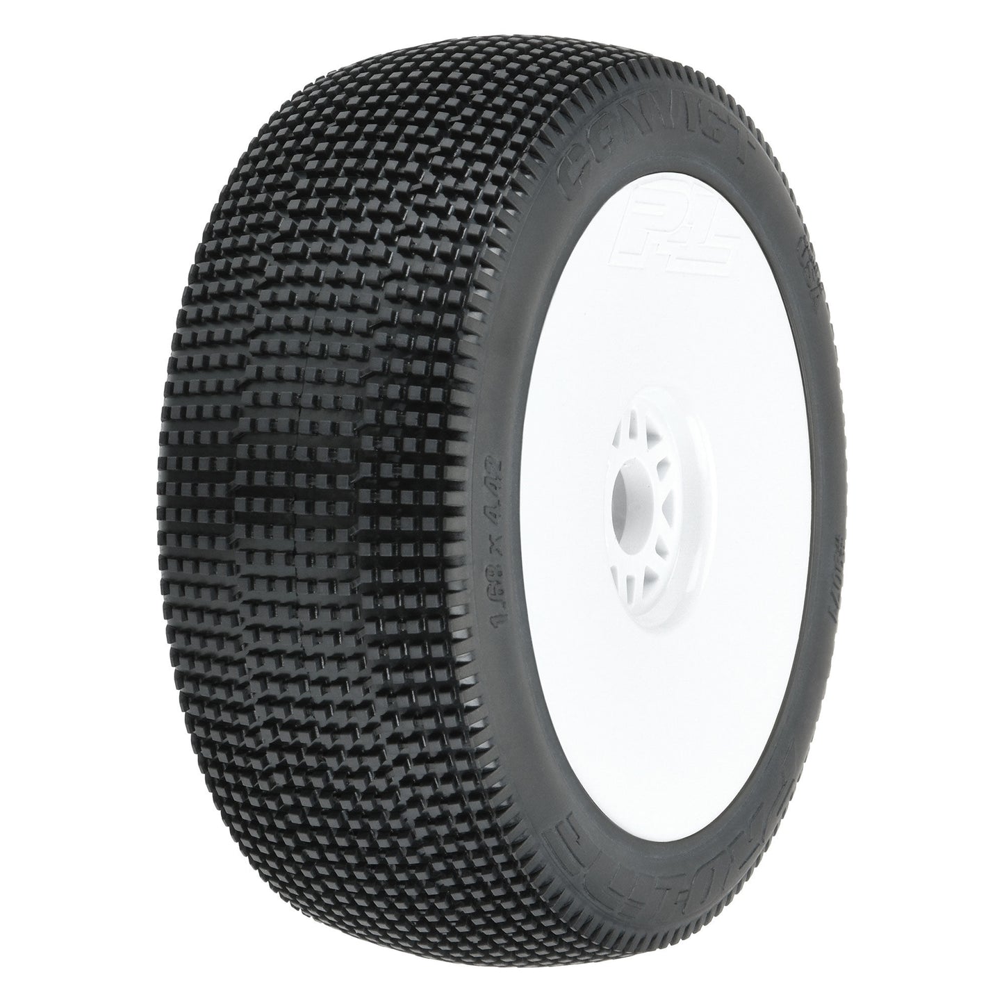 Pro-Line 1:8 Convict S3 Front/Rear Buggy Tires Mounted 17mm White Whe PRO9071-233