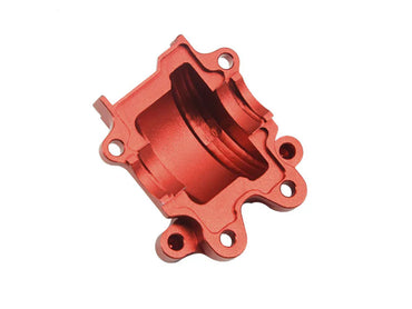 RC Overhaul Front Gearbox Cover, Red Aluminum, Grom RCO-AR028R
