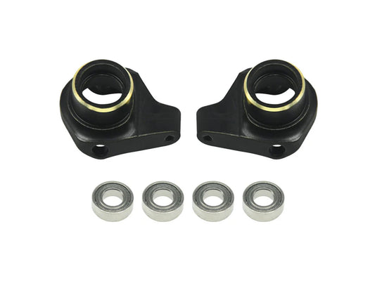 RC Overhaul Steering Knuckles, Black Brass Pr SCX30 RCO-AX044