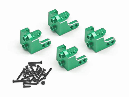 RC Overhaul Upper Shock Mount Green Alum 4pcs, LMT Mini RCO-LOS05G