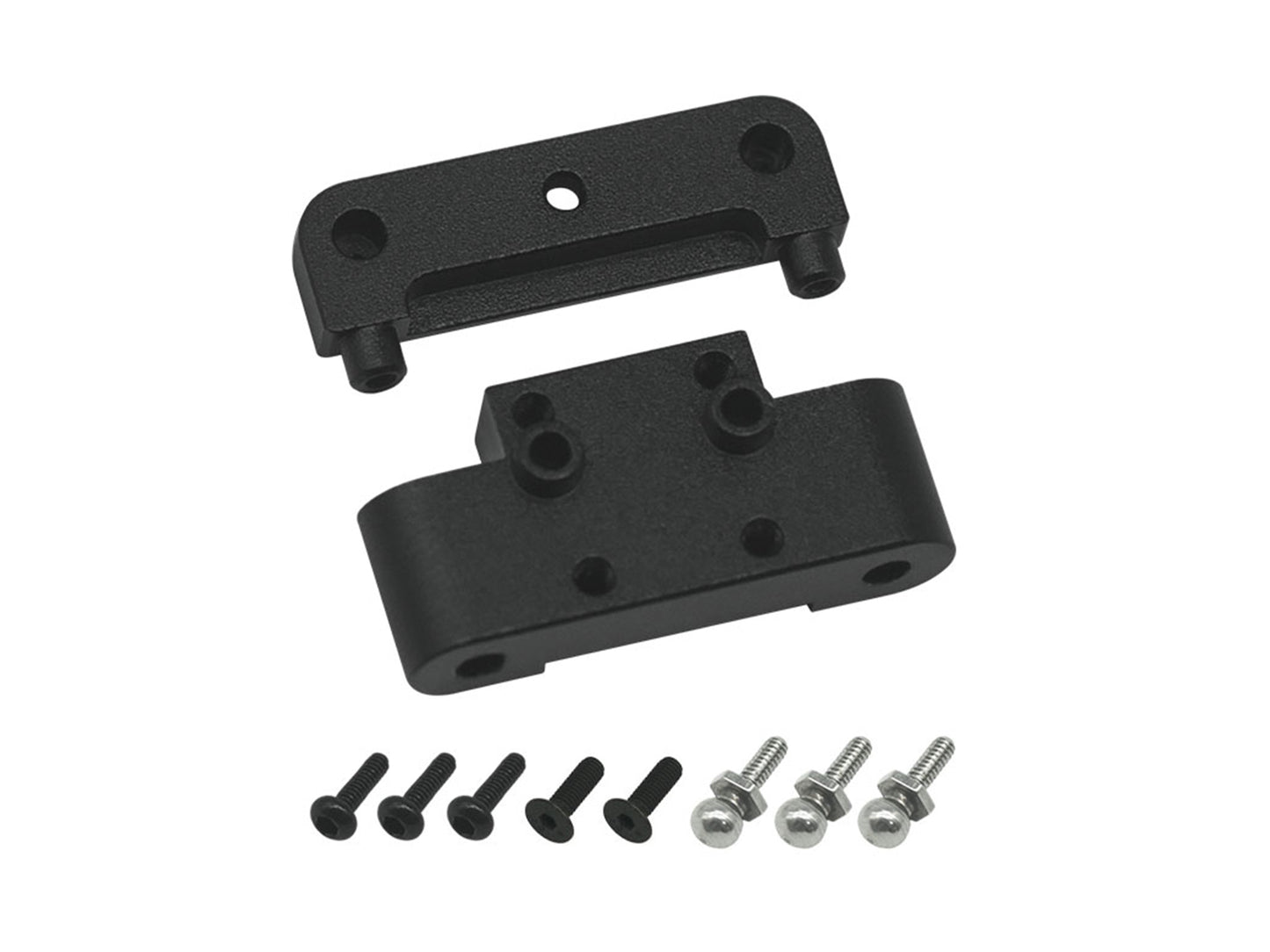 RC Overhaul Aluminum Front Arm Mount: Micro-B RCO-LOS14BK