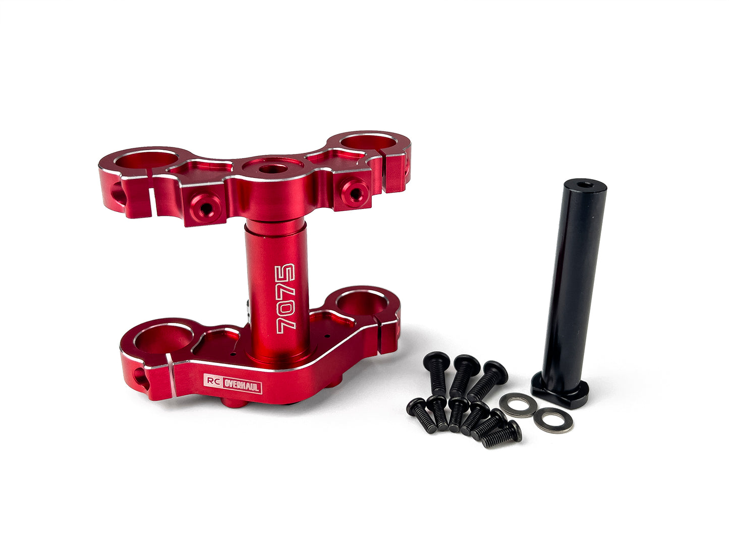 RC Overhaul Aluminum Triple Clamp Set, Promoto, Red MX03R