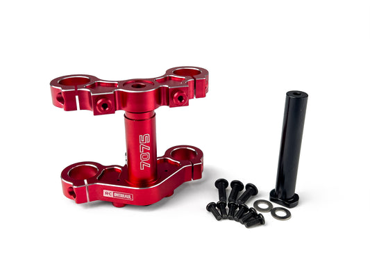 RC Overhaul Aluminum Triple Clamp Set, Promoto, Red MX03R