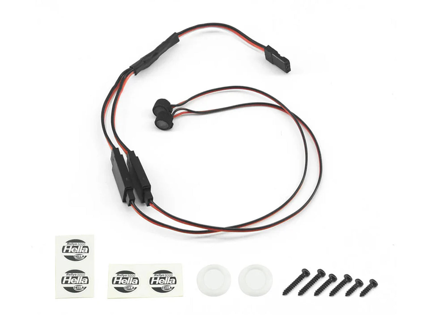 RC Overhaul LED Set Round front lamps w / Covers TRX-4M Defender RCO-TRX038