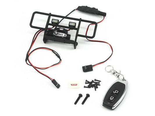 RC Overhaul Bumper w/LEDS, Winch & Remote TRX-4M Chevy K10 RCO-TRX043