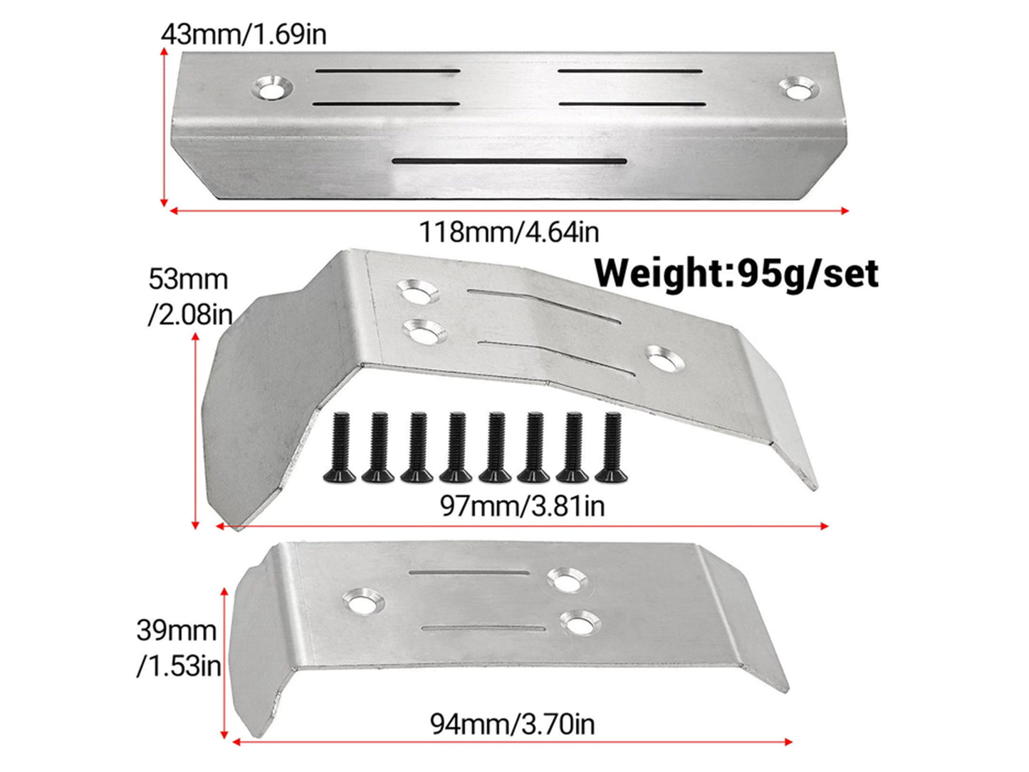 RC Overhaul Skid Plate Guard Set, Traxxas Mini Maxx RCO-TRX047