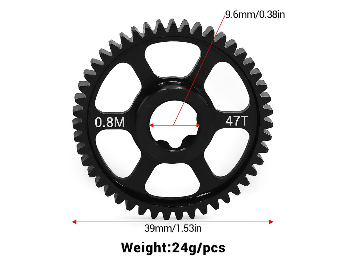 RC Overhaul Steel Spur Gear 47T (0.8M), Mini Max RCO-TRX049