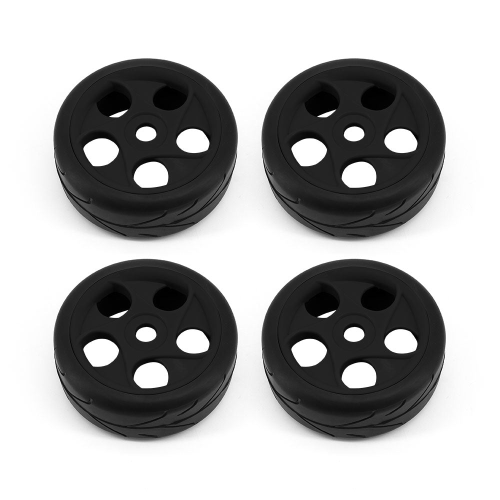 RC Overhaul Buggy Wheel & Tyre Set 1:8 Onroad, Black UN005