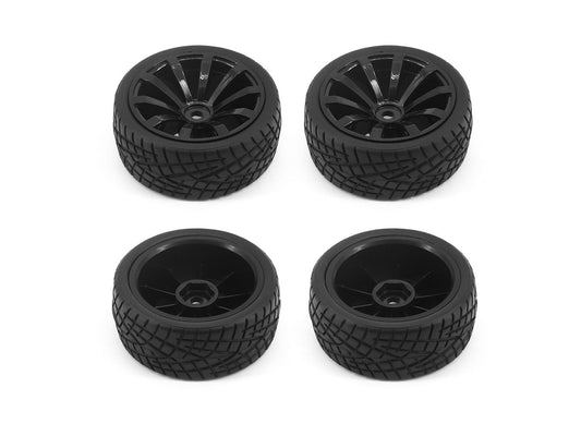 RC Overhaul 1/10 On Road/10 Spoke Wheel Set Black (4pcs) UN11