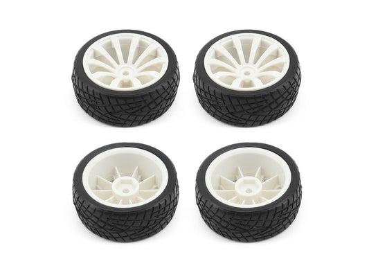 RC Overhaul 1/10 On Road/10 Spoke Wheel Set White (4pcs) UN12