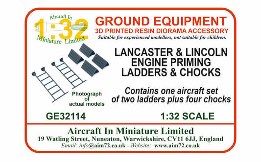 AIM - Ground Equipment GE32114 1:32 Avro Lancaster priming ladders and chocks.