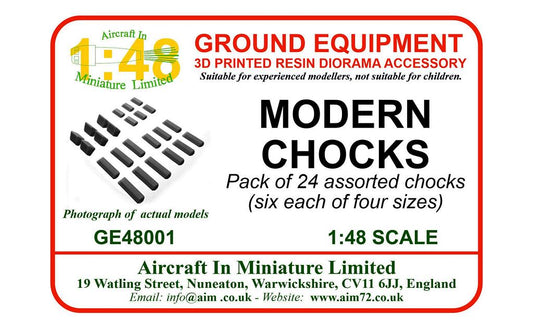 AIM - Ground Equipment GE48001 1:48 Modern Chocks