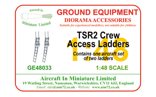 AIM - Ground Equipment GE48033 1:48 BAC TSR-2 Crew Access Ladder Set