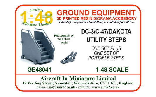 AIM Ground Equipment GE48041 DC-3/C-47/Dakota Utility Steps 1:48