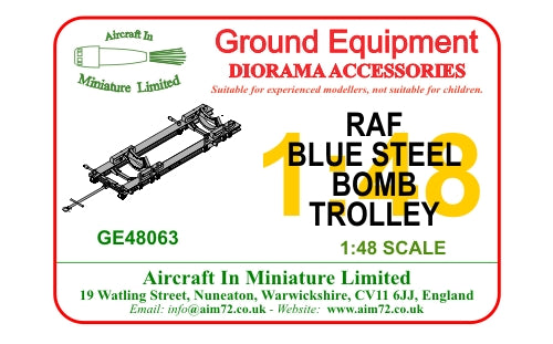 AIM - Ground Equipment GE48063 1:48 Blue Steel bomb trolley