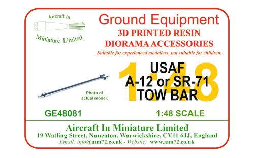 AIM Ground Equipment GE48081 SR-71 Blackbird Tow Bar for MB-4 1:48
