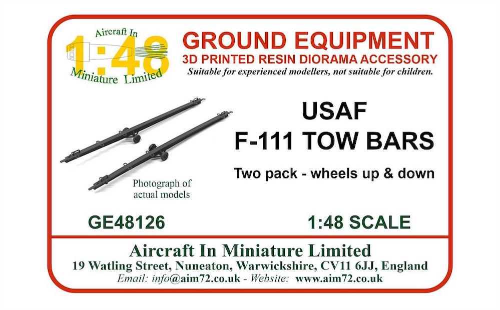 AIM - Ground Equipment GE48126 1:48 General-Dynamics F-111 Ardvark Tow bar