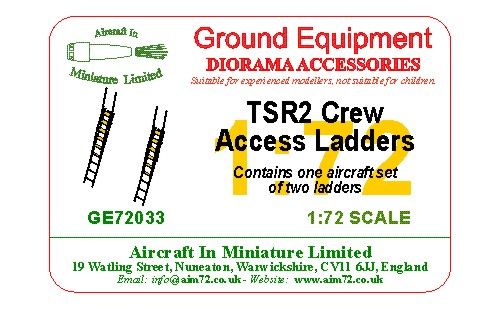 AIM - Ground Equipment GE72033 1:72 BAC TSR-2 Crew Access Ladder Set
