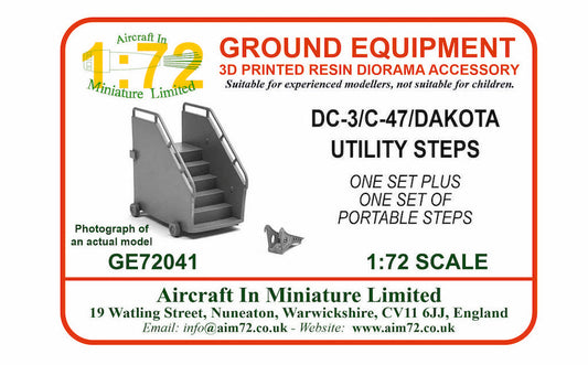 AIM Ground Equipment GE72041 DC-3/C-47/Viking Utility Steps 1:72