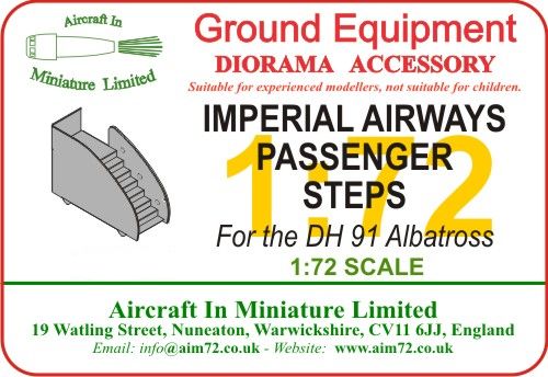 AIM - Ground Equipment GE72042 1:72 Imperial Airways Passenger Steps
