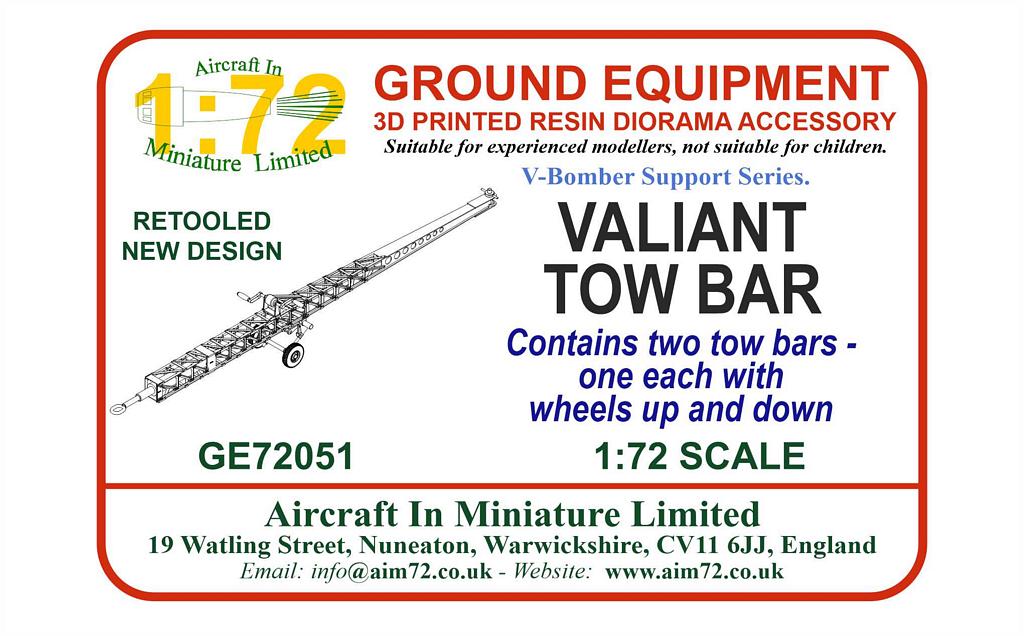 AIM - Ground Equipment GE72051 1:72 Valiant Tow Bar