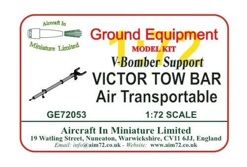 AIM Ground Equipment GE72053 HP Victor B.2 Blue Steel Tow Bar 1:72