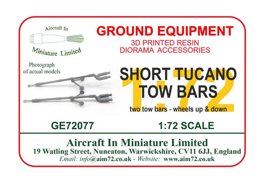 AIM Ground Equipment GE72077 Tucano Tow Bars (2-Pack) 1:72