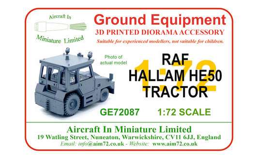 AIM - Ground Equipment GE72087 1:72 RAF Hallam HE50 tractor