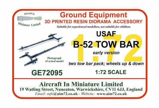 AIM - Ground Equipment GE72095E 1:72 Boeing B-52D Stratofortress Tow bars