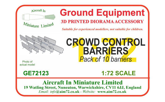 AIM - Ground Equipment GE72123 1:72 Crowd Control Barriers