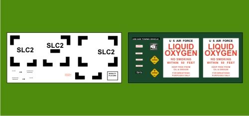 AIM - Ground Equipment Decals GED32013 1:32 Decals for the USAF Liquid Oxygen