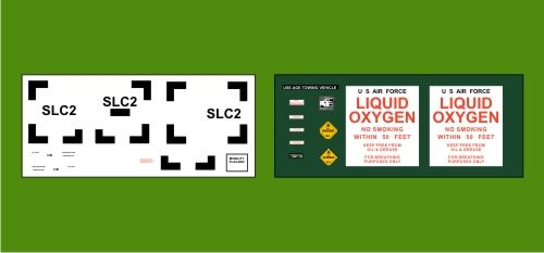 AIM - Ground Equipment Decals GED48013 1:48 Decals for the USAF Liquid Oxygen
