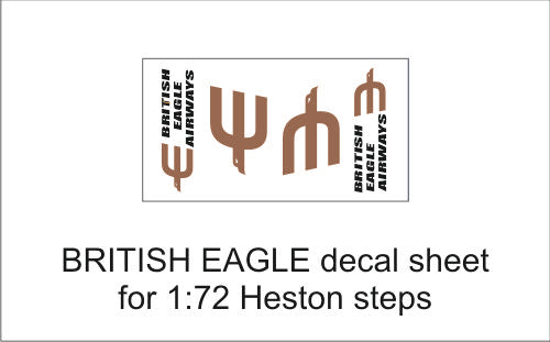 AIM Decals GED72010E British Eagle Decals for Heston Steps 1:72