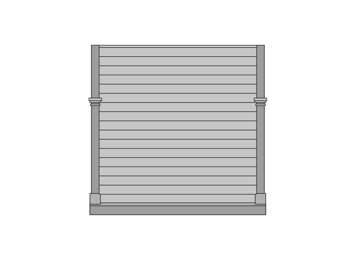 Ratio GJ01 LNWR Grand Junction Station Building Components: 4 Plain Board End Panels HO/OO Gauge