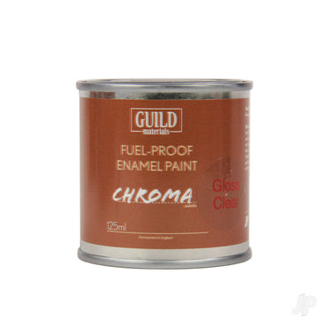 Guild Lane Chroma Enamel Fuelproof Paint Gloss Clear (125ml Tin) CHR6208