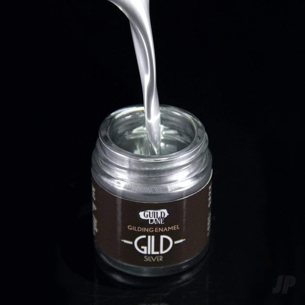 Guild Lane GILD Gilding Enamel Paint, Chrome (15ml Jar) GDCH0015