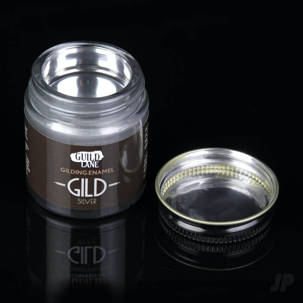 Guild Lane GILD Gilding Enamel Paint, Chrome (15ml Jar) GDCH0015
