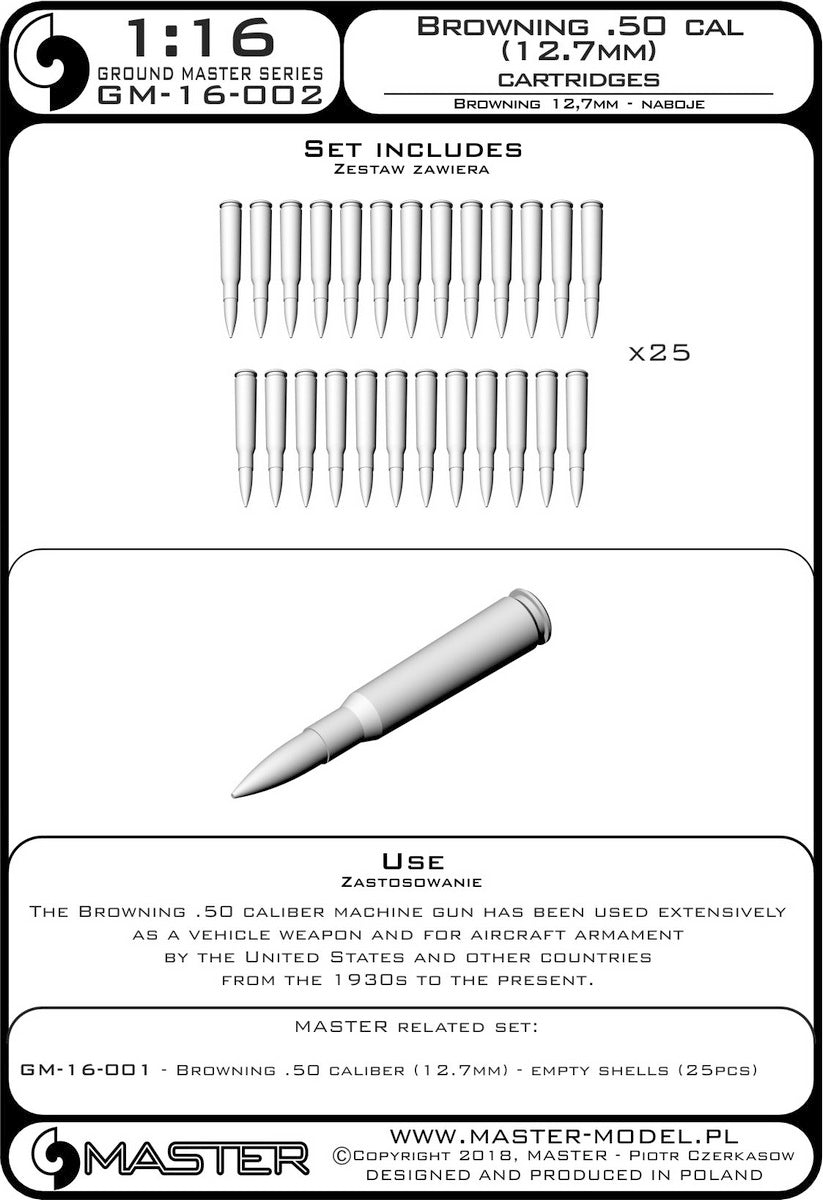 Master GM-16-002 1:16 Browning .50 caliber