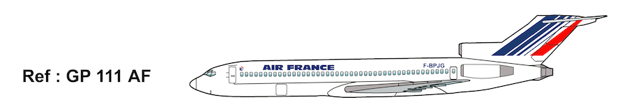 Mach 2 GP111AF 1:72 Boeing 727-200 Air France