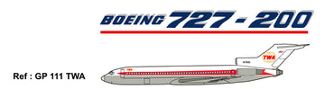 Mach 2 GP111TWA 1:72 Boeing 727-200 TWA